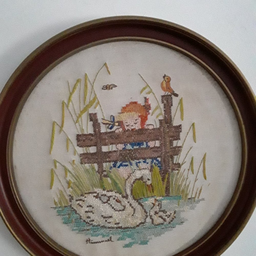 Vintage Hummel Needlework Picture by Josef Mueller for Paragon